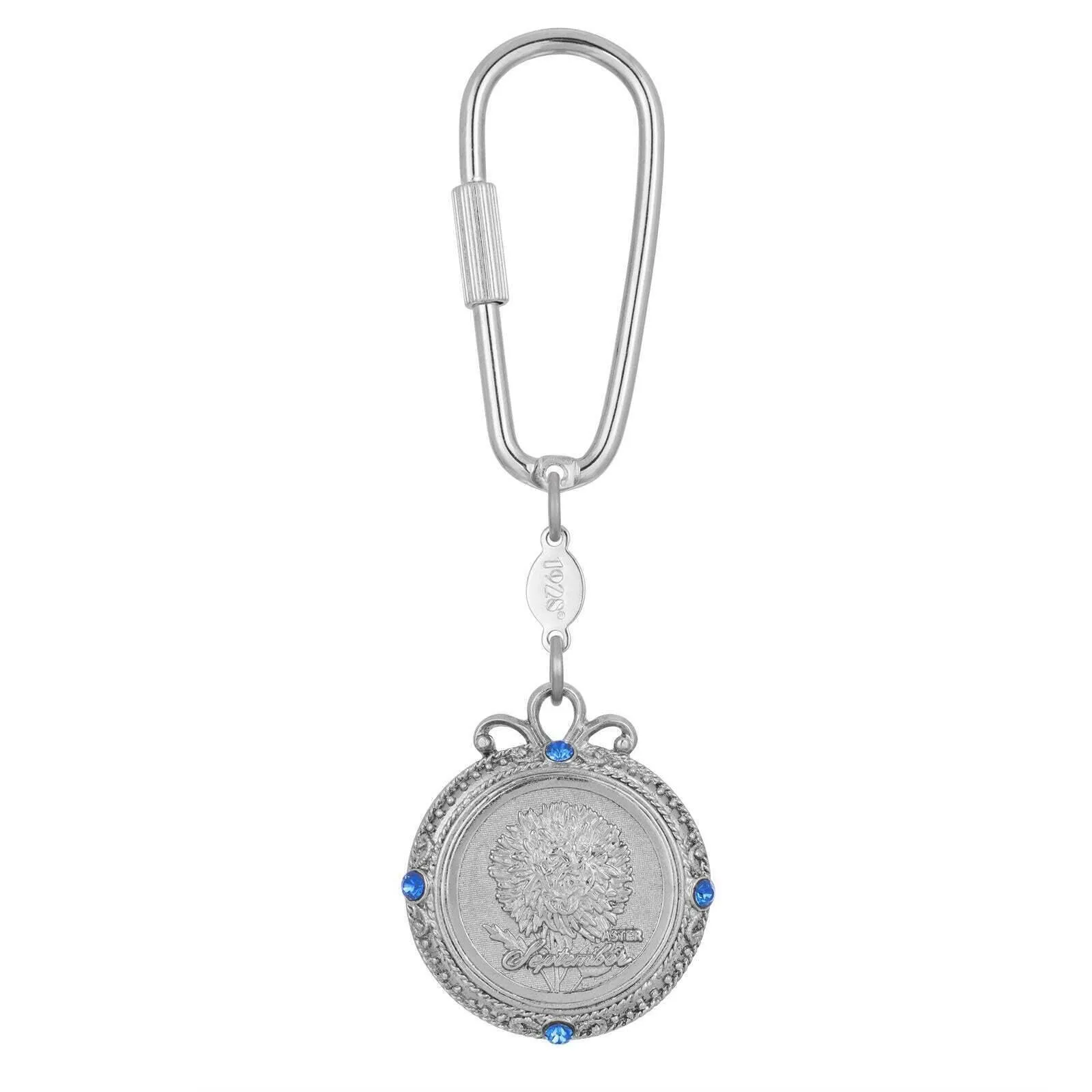 1928 Jewelry Crystal Flower of The Month Carabiner Key Chain