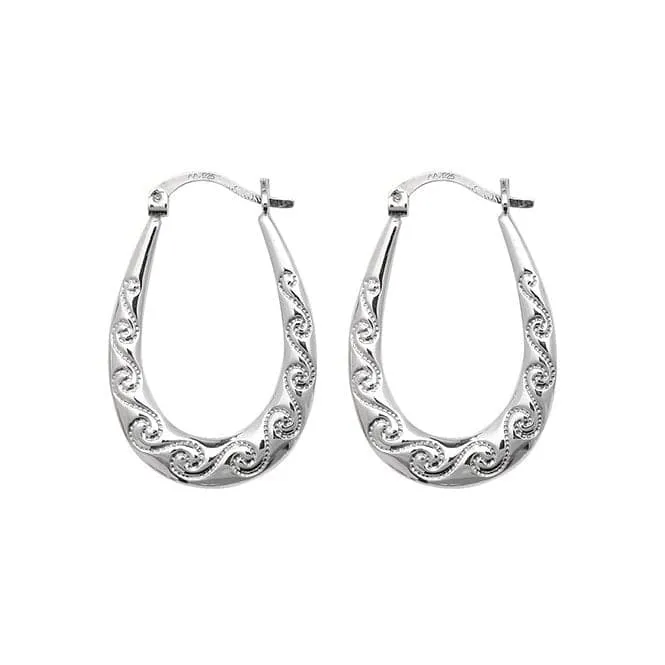 Acotis Silver 925 Creole Earrings G5891