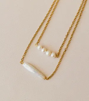 Andana Two-Layer Pearl Necklace