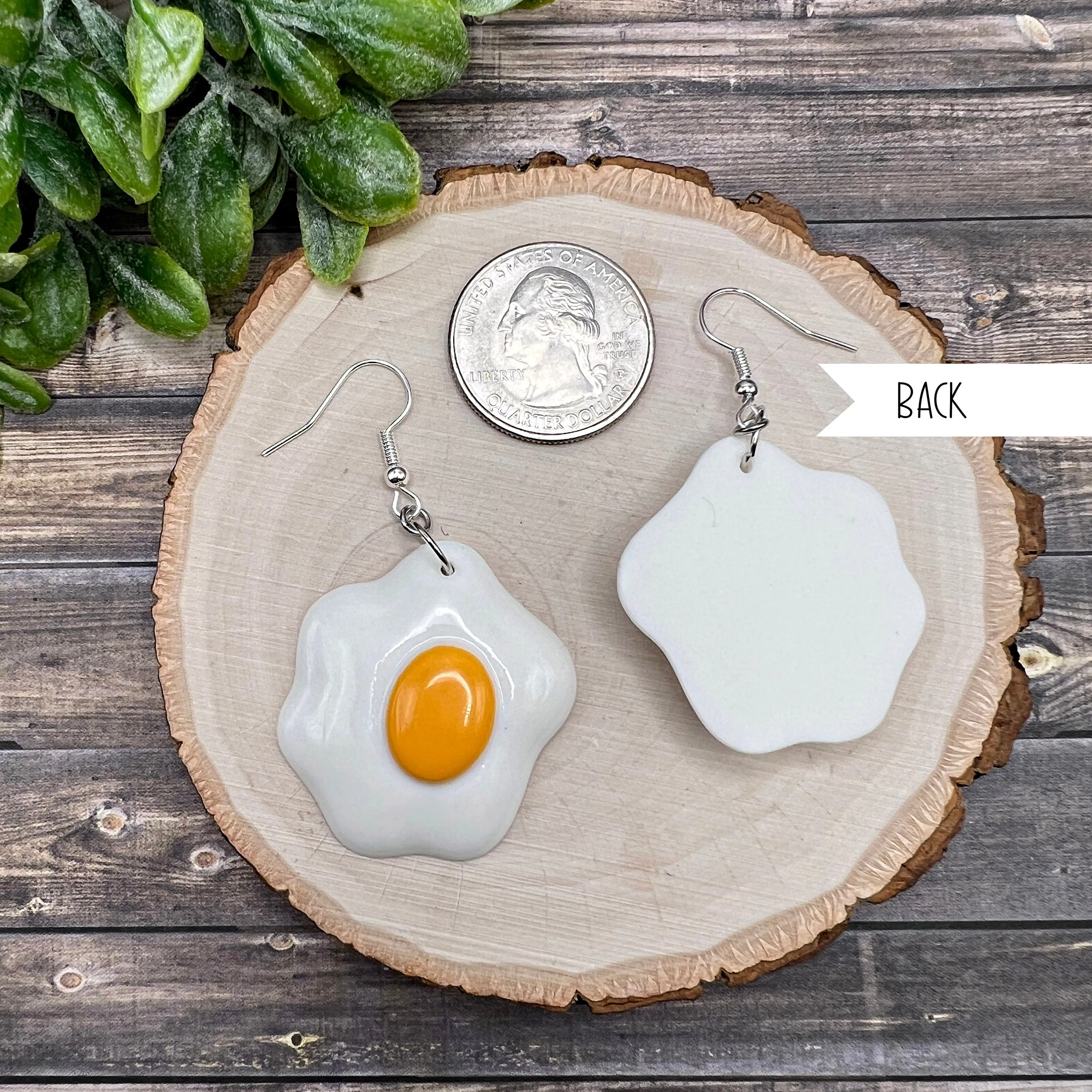 Bold Fried Egg Earrings