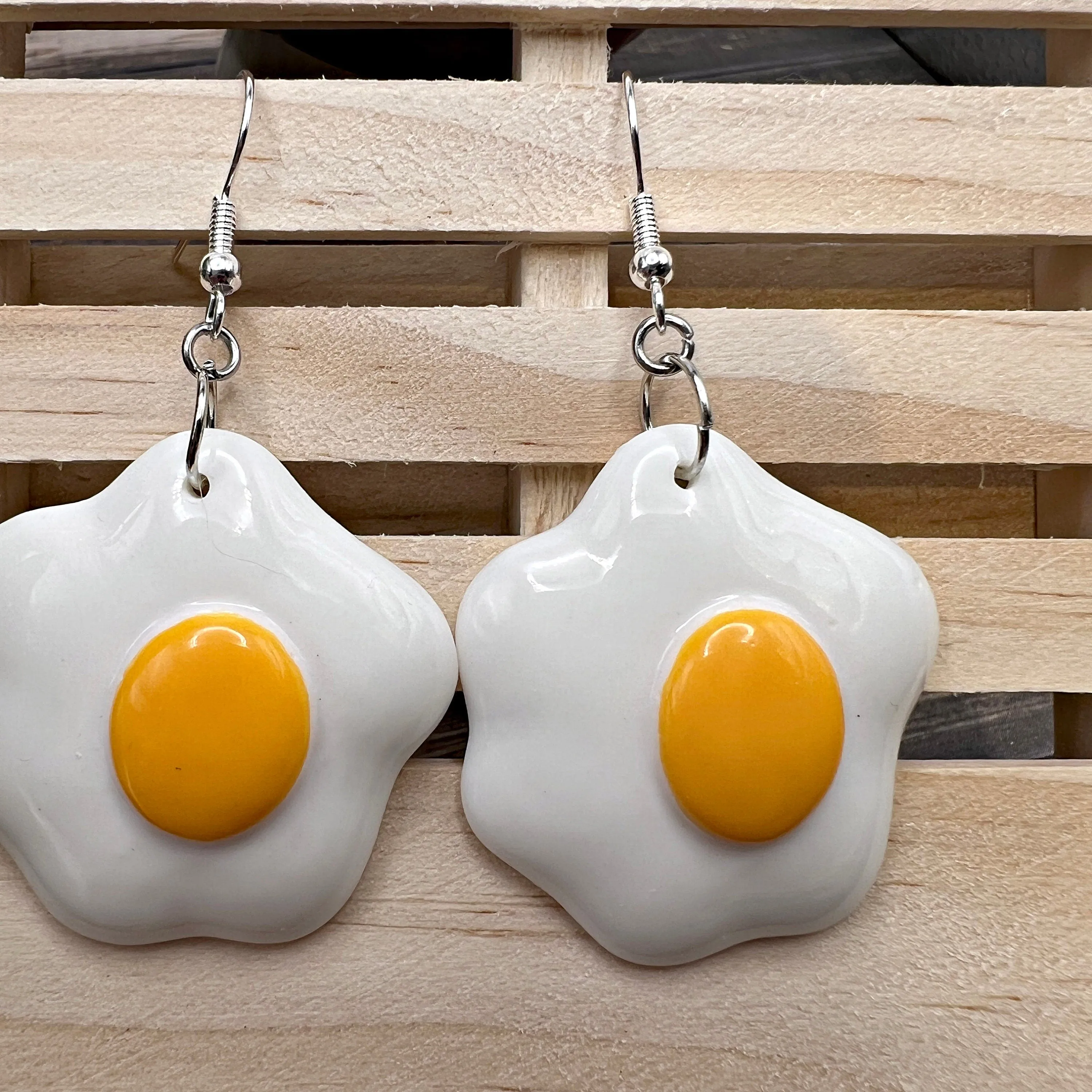 Bold Fried Egg Earrings