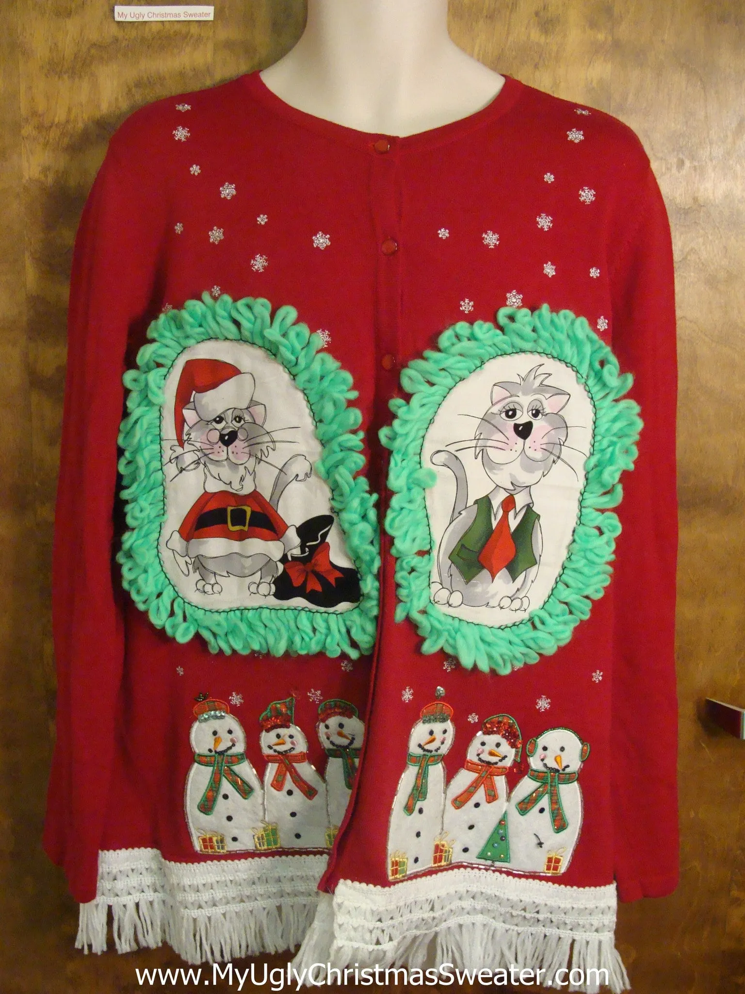 Christmas Snowmen Cat Christmas Sweater