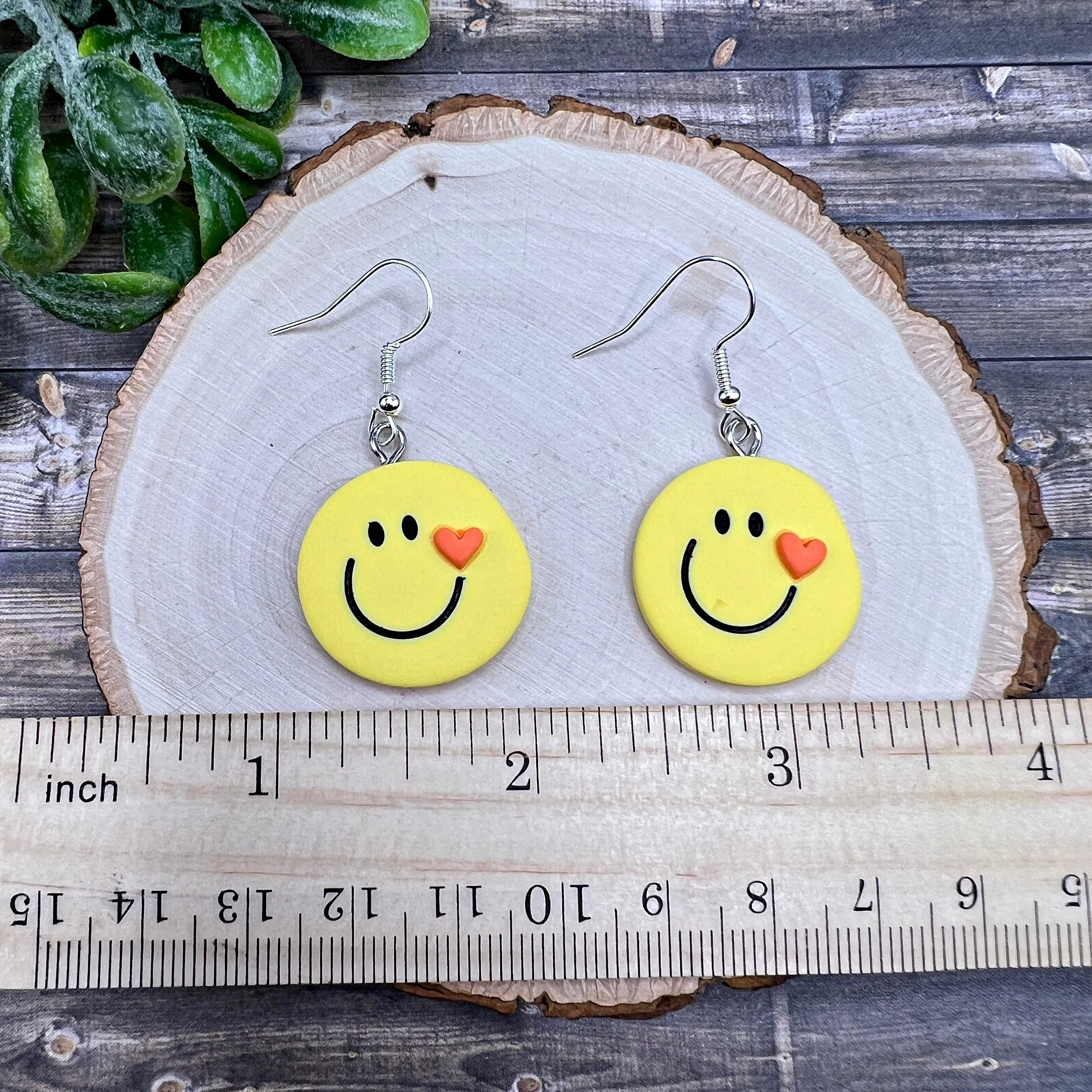 Cute Smiley Face Earrings, 7 Color Choices, Hypoallergenic, Lightweight, Adorable