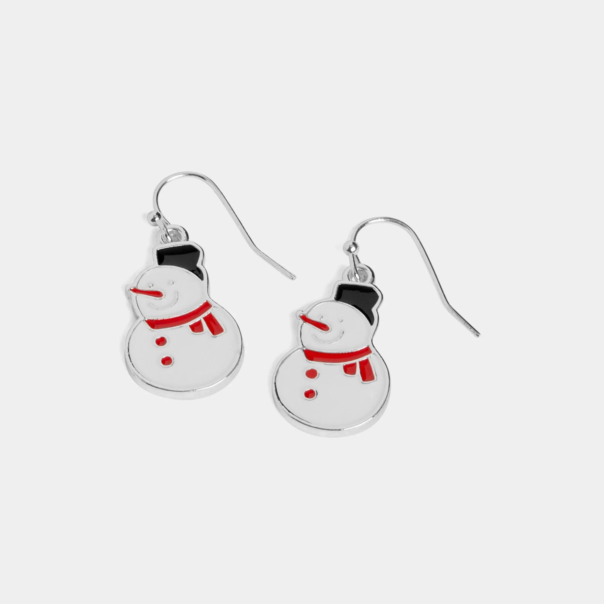 Enamel Snowman Earring