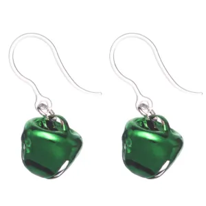 Festive Jingle Bell Dangles Hypoallergenic Earrings for Sensitive Ears Made with Plastic Posts