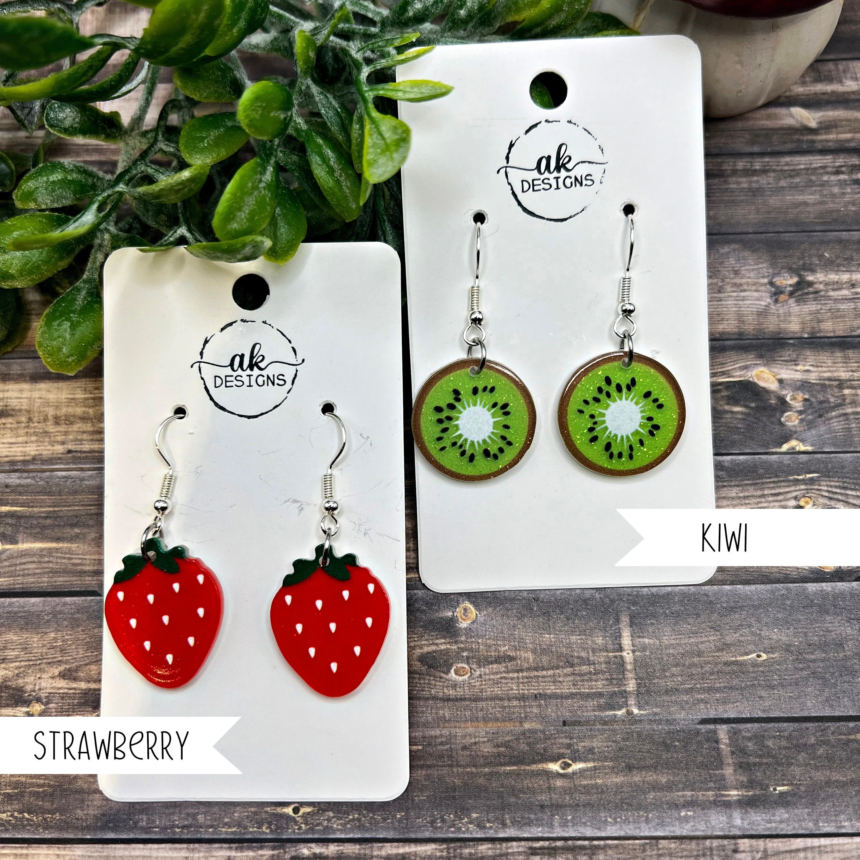 Fruity Summer Bright Fruit Foodie Earrings