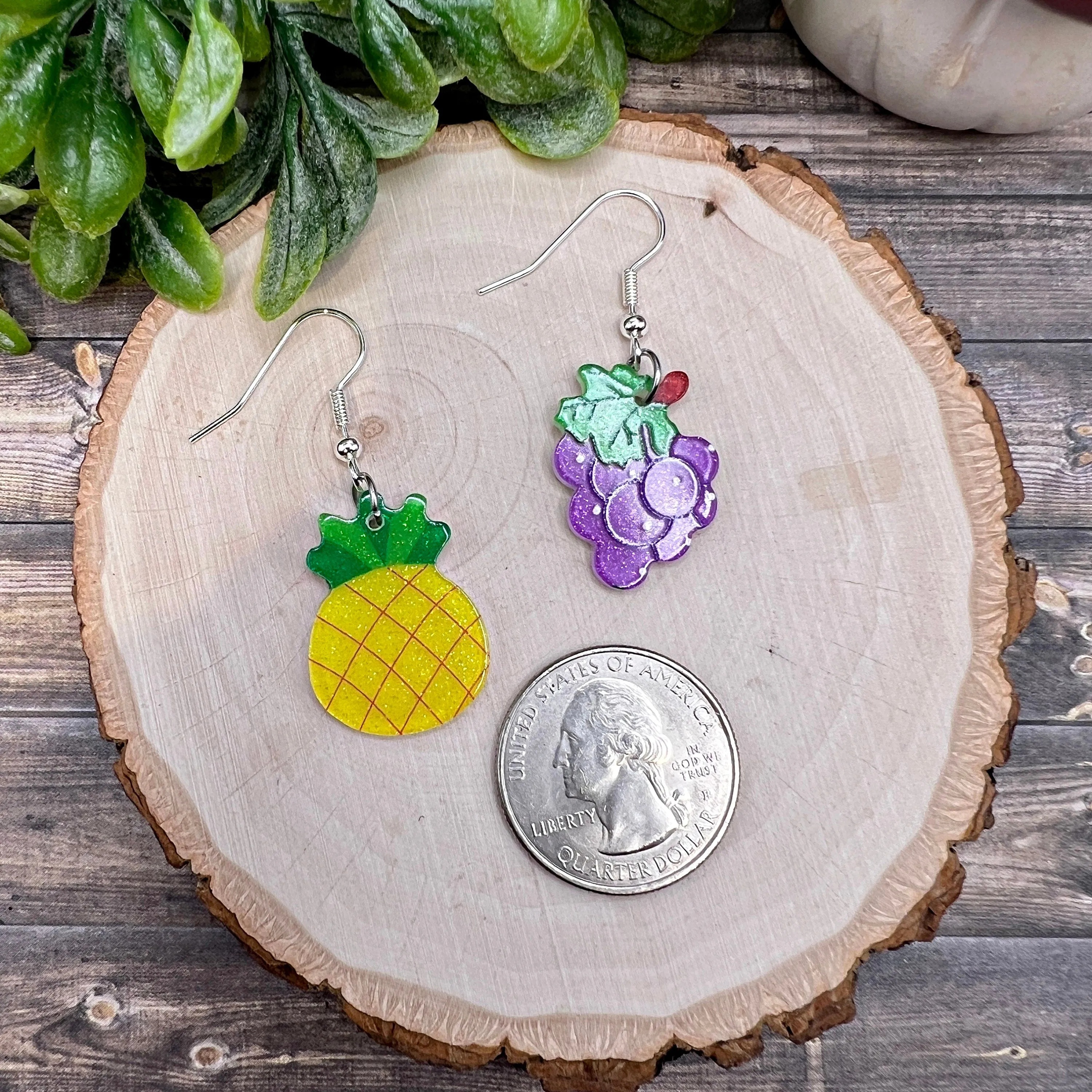 Fruity Summer Bright Fruit Foodie Earrings