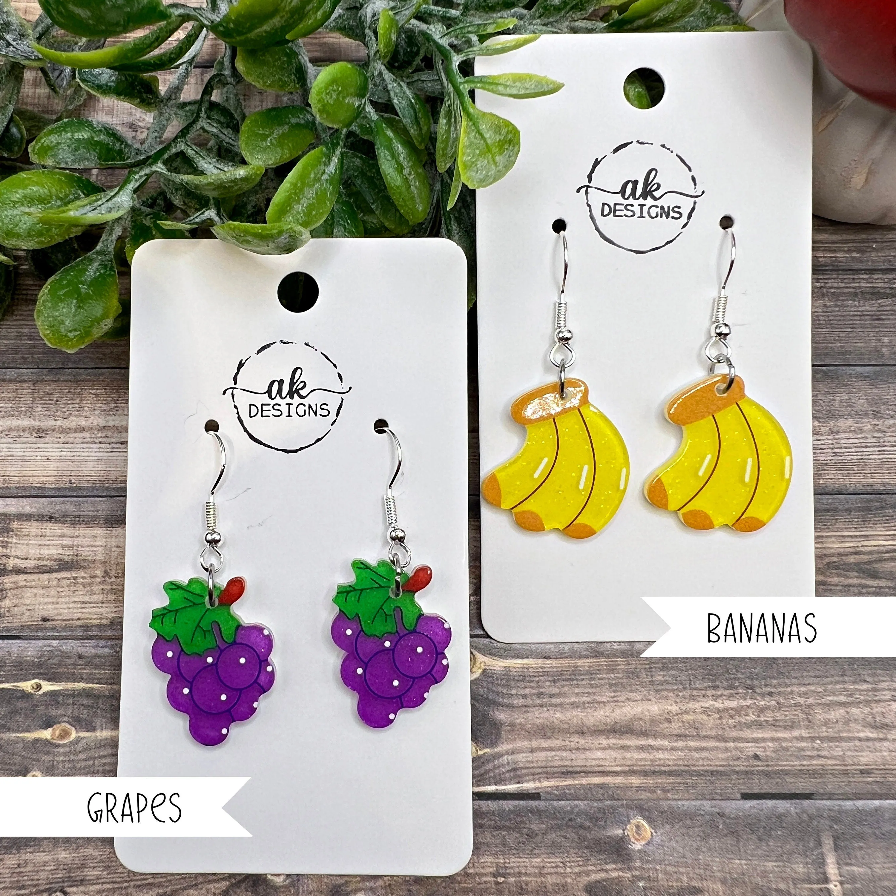 Fruity Summer Bright Fruit Foodie Earrings