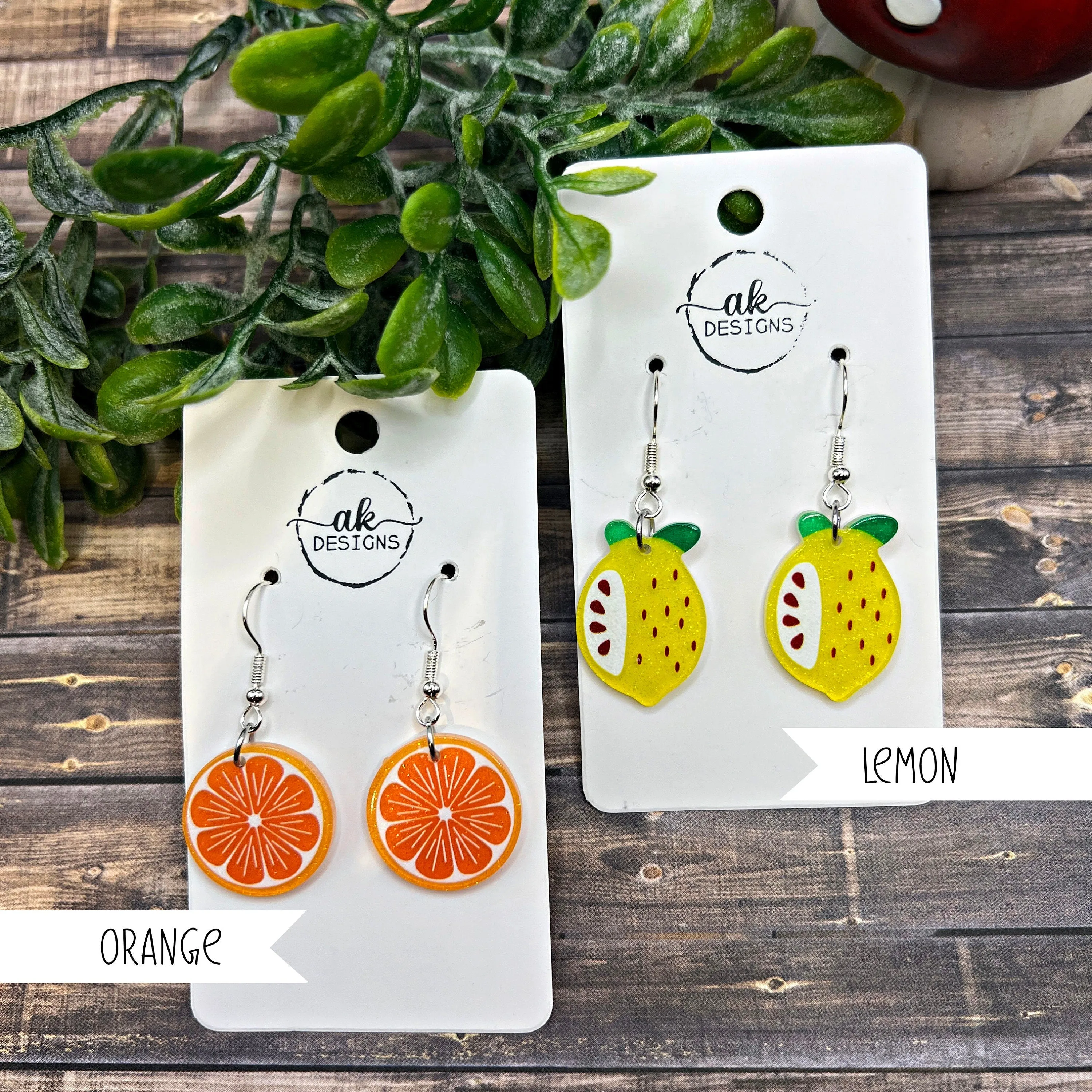 Fruity Summer Bright Fruit Foodie Earrings