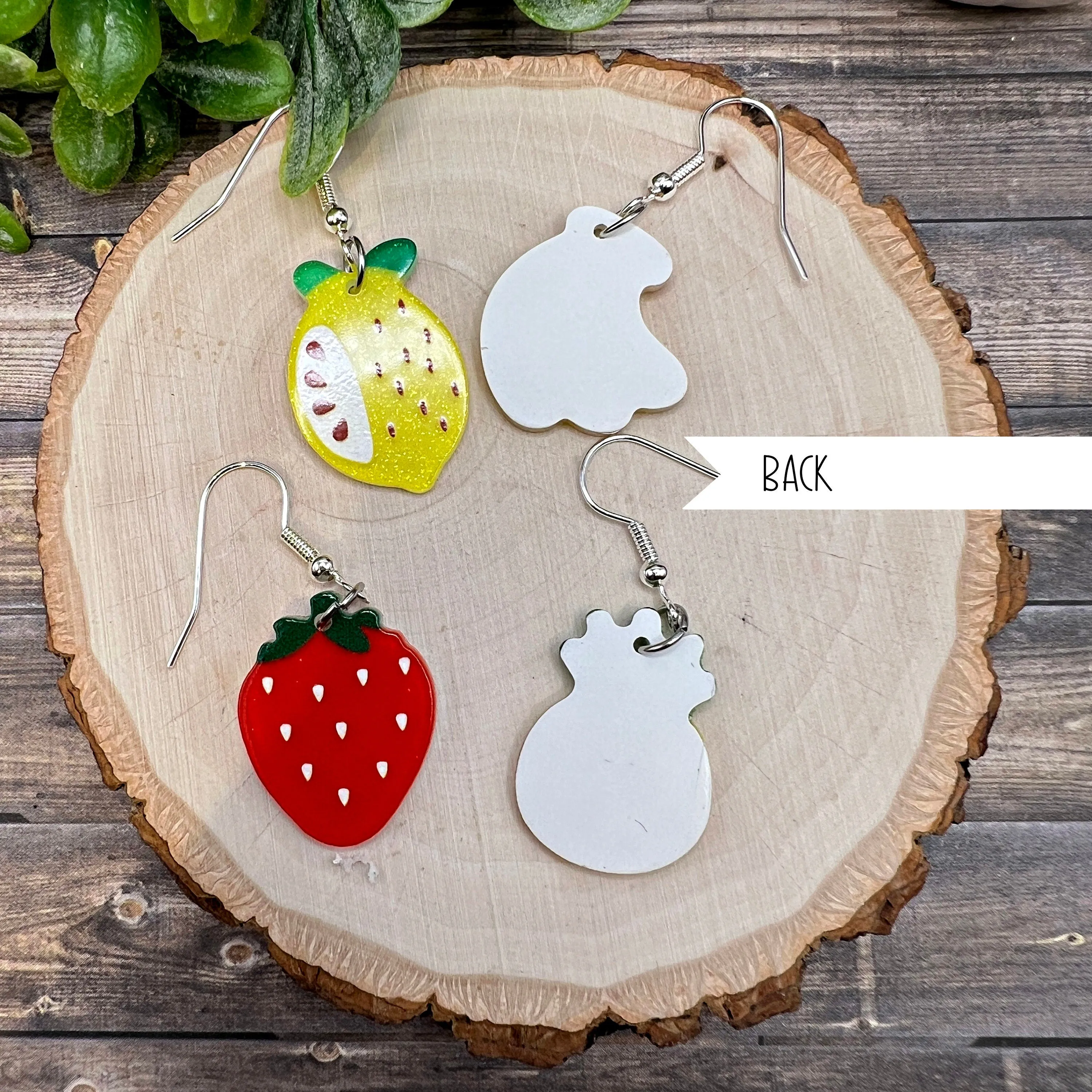 Fruity Summer Bright Fruit Foodie Earrings