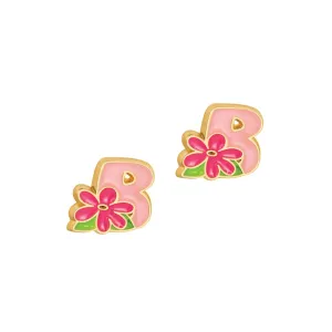 Girl Nation Initial Stud Earrings