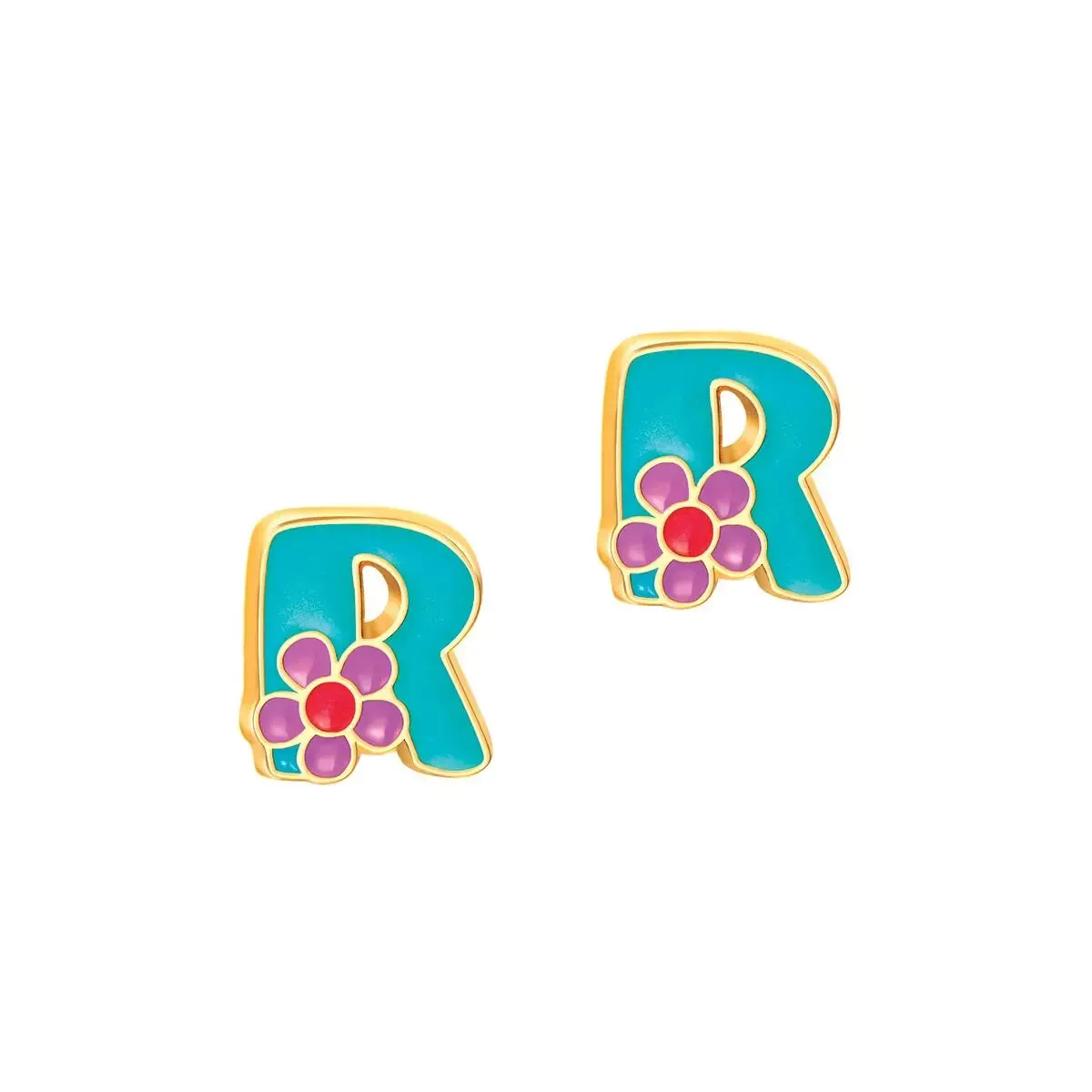 Girl Nation Initial Stud Earrings