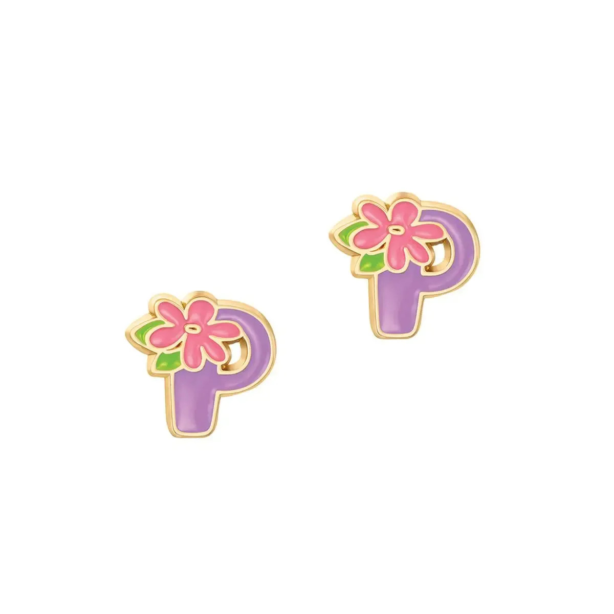 Girl Nation Initial Stud Earrings