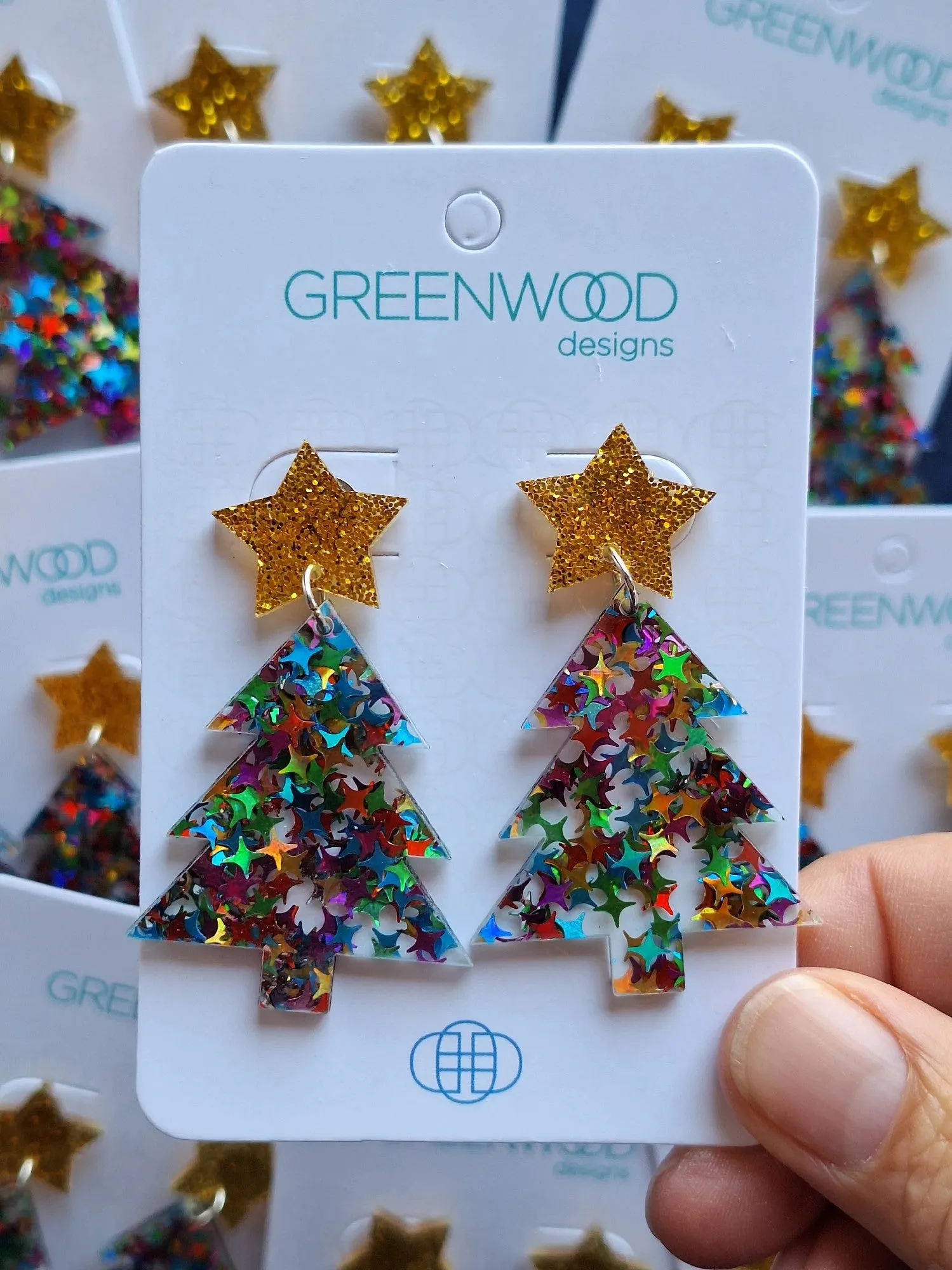 Greenwood Christmas Tree Earring 2