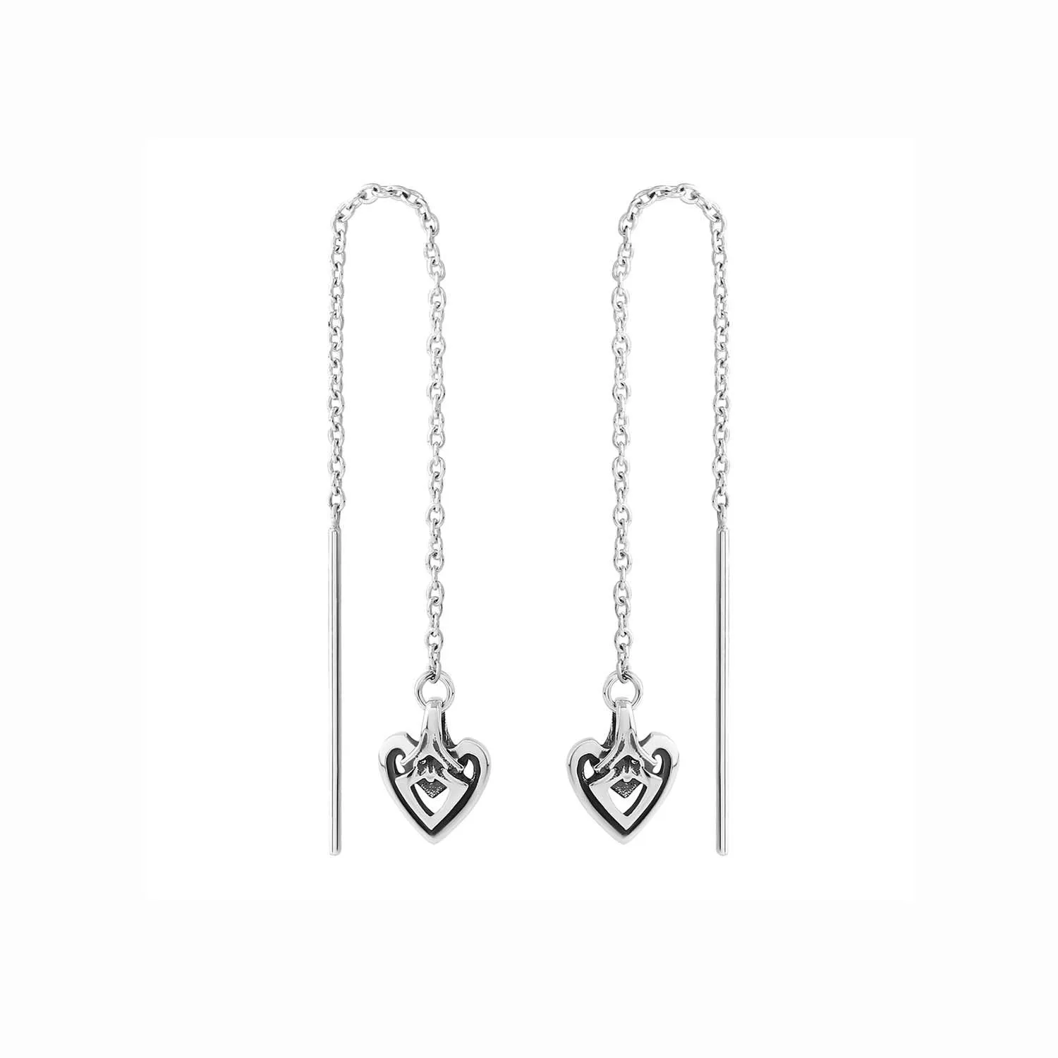 Heart Silver Threaders