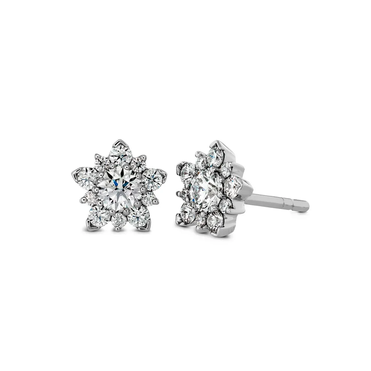 Hearts on Fire Aerial Cluster Stud Earrings HFEAECL00558W