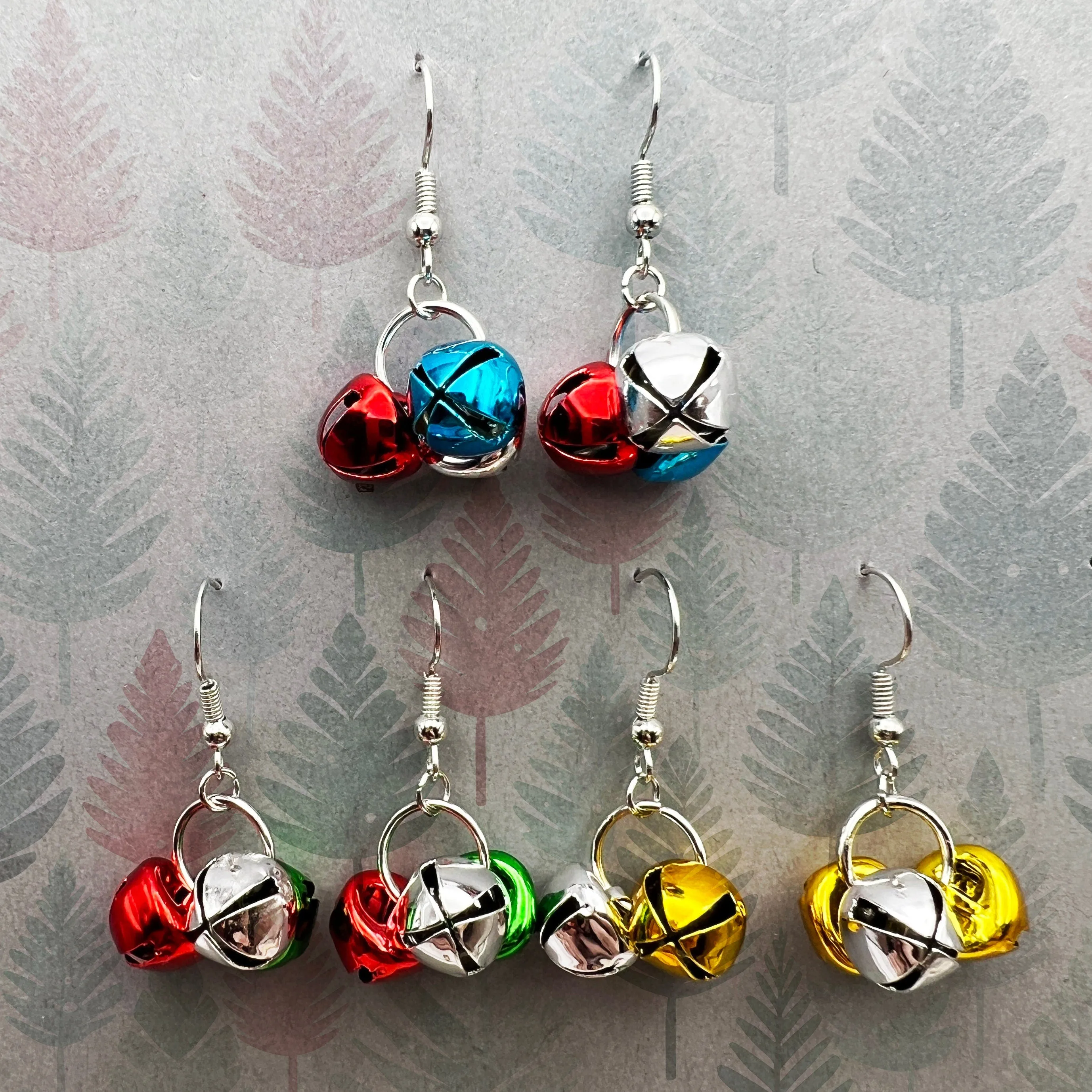 Jingle Bell Hypoallergenic  Earrings - Perfect for the Christmas Holidays, Great gift idea