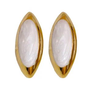 Pre Order:  Oval Oil Droplets Earrings