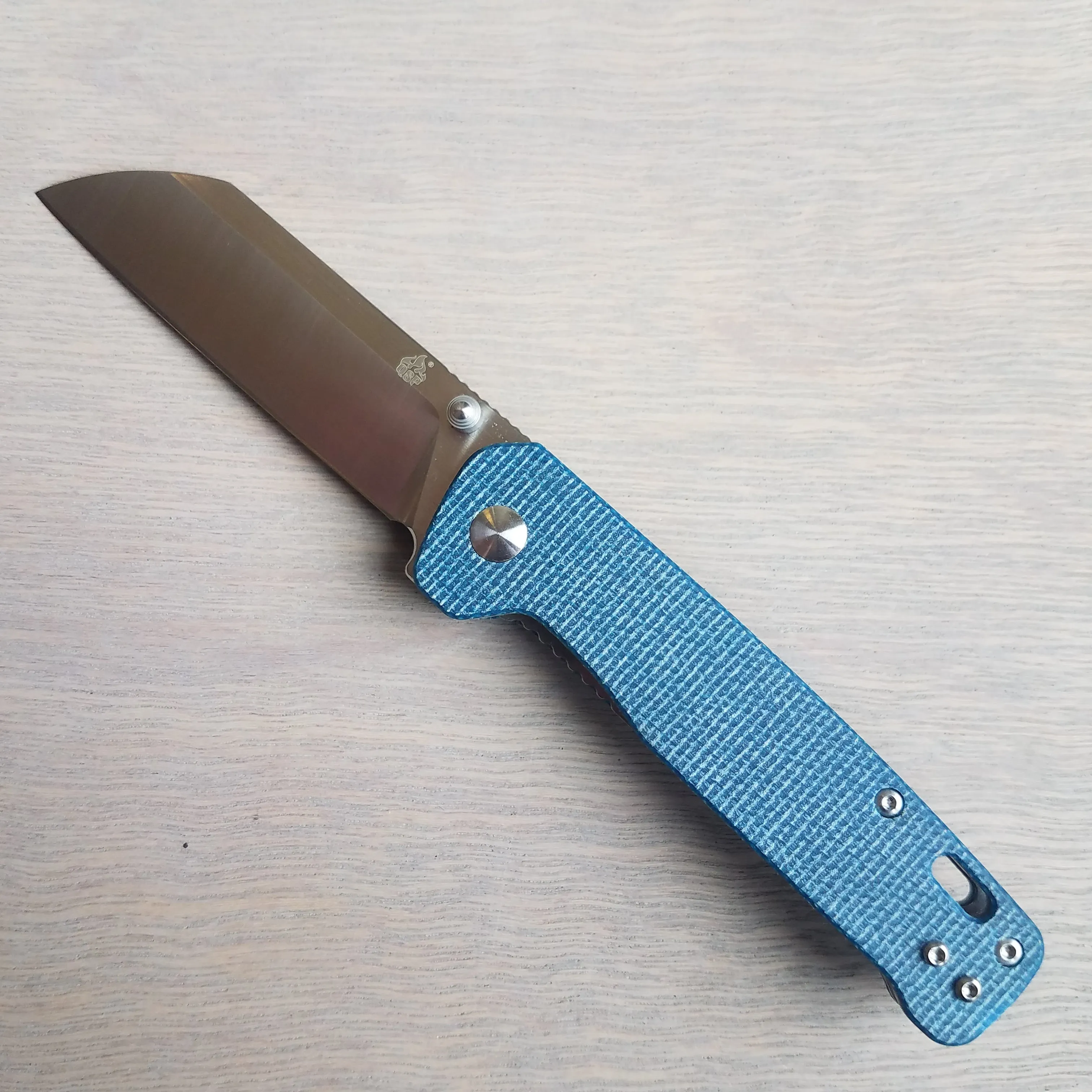 QSP Penguin D2 Blue Micarta