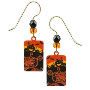 Sienna Sky Pumpkin Patch Halloween Scene Pierced Earrings