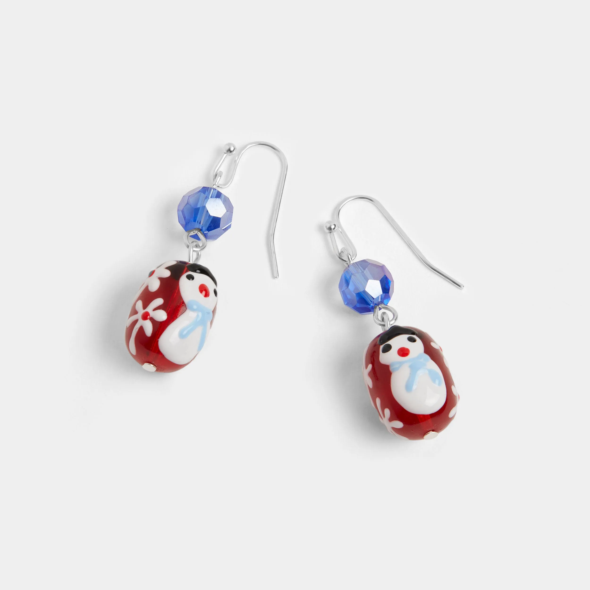 Snowman Bead Earring