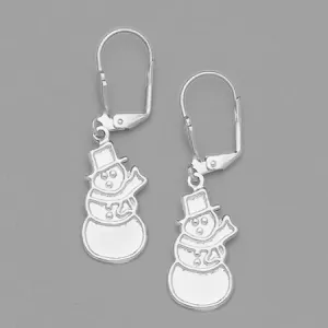 Snowman Lever Dangles