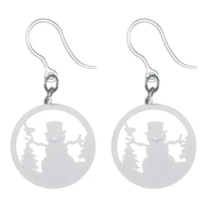 Snowman Ornament Dangles Hypoallergenic Earrings for Sensitive Ears Made with Plastic Posts