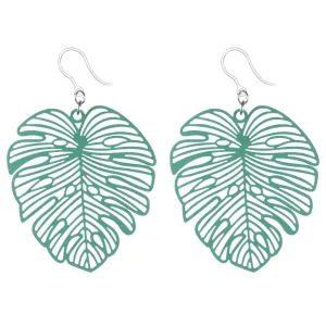 Spunky Leaf Dangles Hypoallergenic Earrings for Sensitive Ears Made with Plastic Posts