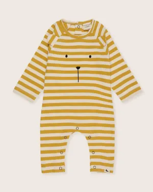 The Bear Character Wide Stripe Playsuit - BABY